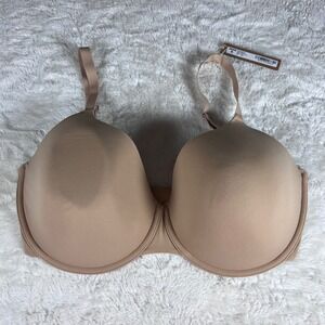 SKIMS Fits Everybody T-Shirt Demi Bra Clay Beige 36DDD‎ BR-UWR-2294 NWT